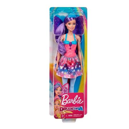 Barbie fada boneca dreamtopia asa roxa - mod gjk00 - MATTEL