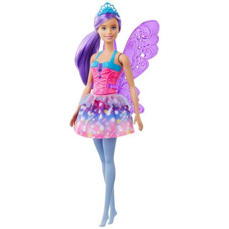 Barbie fada boneca dreamtopia asa roxa - mod gjk00 - MATTEL