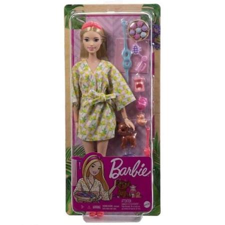 Imagem de Barbie Fashionista Dia de SPA com Filhotinho Mattel GKH73
