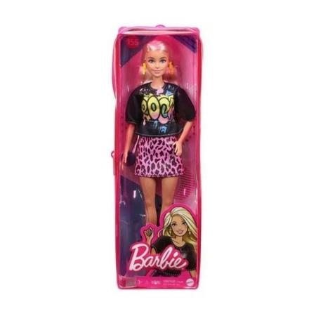 Boneca Barbie Fashionista (Loira de Vestido Azul e Amarelo