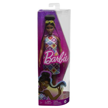 Barbie Fashionista Vestido Crochê e Coque Mattel 210 - Bonecas