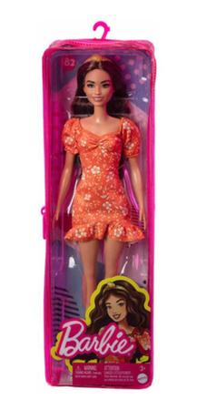 Barbie Fashionistas Boneca #182 Vestido De Impressão Laranja Com Longo  Ondulado Morena Barbie Boneca Jogar Casa Vestir-se Brinquedo Meninas  Presente Hbv16 - Bonecas - AliExpress