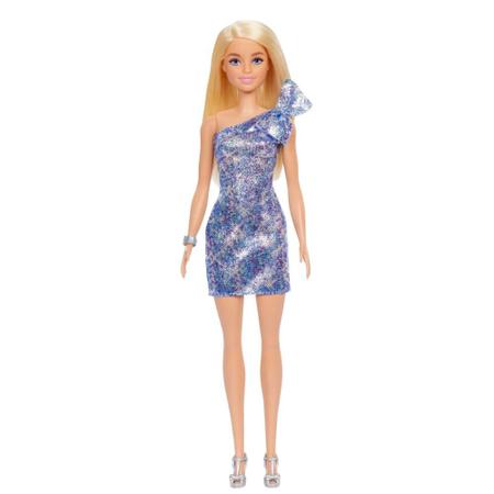 Imagem de Barbie Glitz Loira Com Vestido Azul - Mattel