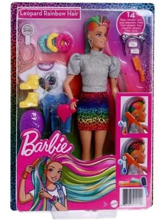 Imagem de Barbie Leopard Rainbow Hair - Mattel