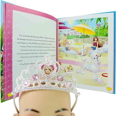 Imagem de Barbie Livro Eu Quero Ser Artista Plástica + Coroa Princesa