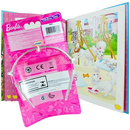 Imagem de Barbie Livro Eu Quero Ser Artista Plástica + Coroa Princesa