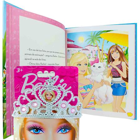 Imagem de Barbie Livro Eu Quero Ser Artista Plástica + Coroa Princesa