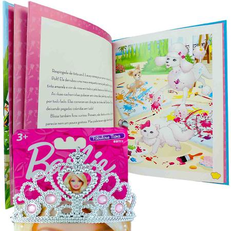 Imagem de Barbie Livro Eu Quero Ser Artista Plástica + Coroa Princesa