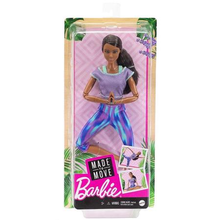 Barbie Nova Made to Move Aula de Yoga Negra Mattel Ftg80 - Boneca Barbie -  Magazine Luiza