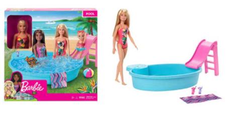 Boneca Barbie com Piscina Chique Mattel - Fátima Criança