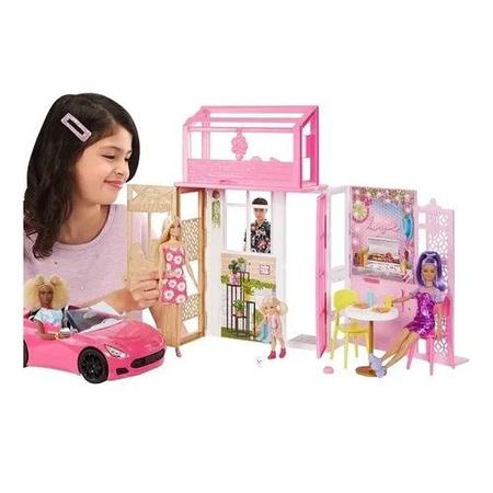 Brinquedo Barbie Casa Glam Com Boneca 30 Cm Mattel - Fxg55