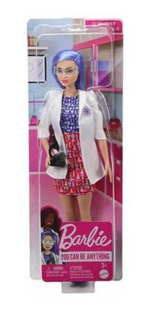 Boneca barbie profissoes quero ser cientista mattel dvf50