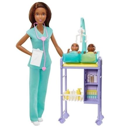 Imagem de Barbie Profissões Conjunto Médica e Dentista - com Acessórios Mattel