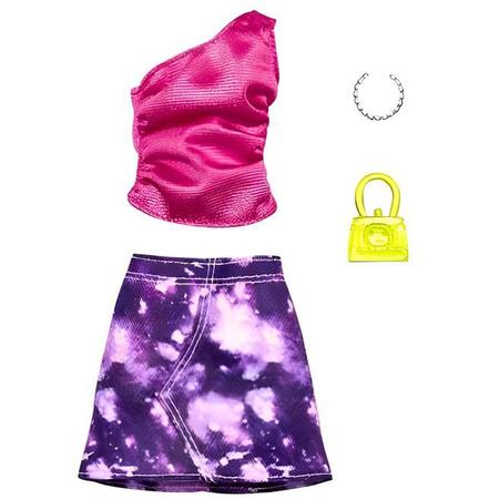 Conjunto de Roupas Look Retrô e Acessórios Barbie Mattel - Fátima