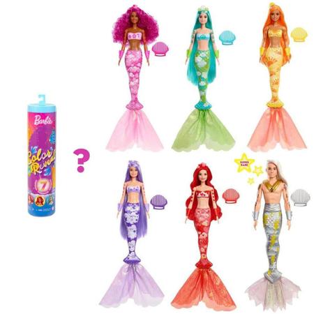 Barbie Color Reveal Sereia Arco-íris, Mattel 