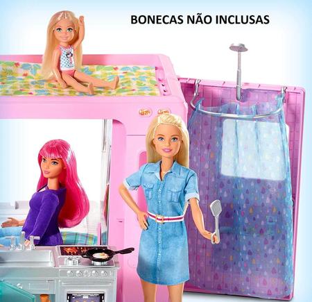 Barbie Trailer Acampamento Dos Sonhos 3 Em 1 Ghl93 Mattel Boneca Barbie Magazine Luiza