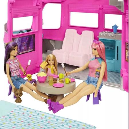 Imagem de Barbie - Trailer dos Sonhos com 7 áreas de brincadeiras e mais de 60 peças