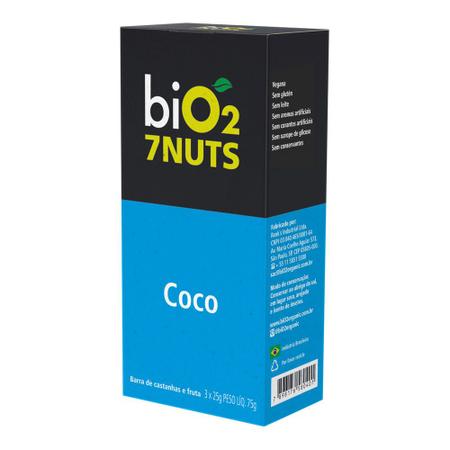 Imagem de Barra De Cereal 7 Nuts Coco e Castanhas biO2 75g
