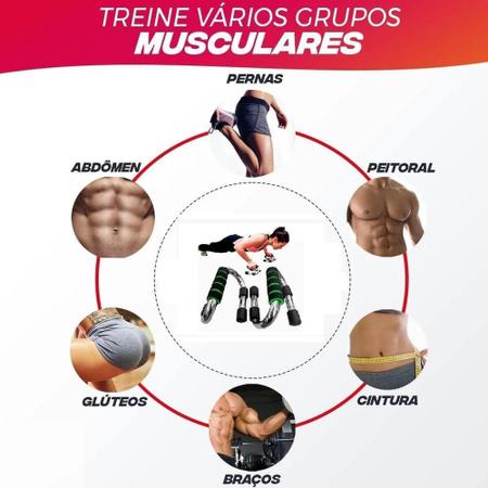 Apoio para Flexão De Braços Peitoral Tríceps e Ombros Treino