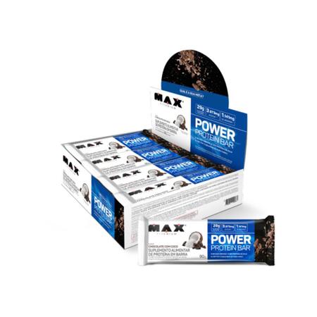 Imagem de Barra de Proteína Power Protein Bar 90g - 8 unidades - Max Titanium