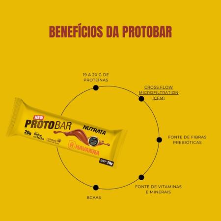 Imagem de Barra de Proteína Proto Bar Havanna 70g 8 Unidades Nutrata