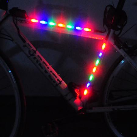 Imagem de Barra Fita Led Luz Bike bicicleta + Controle Segurança noite COLORIDO CBRN14293
