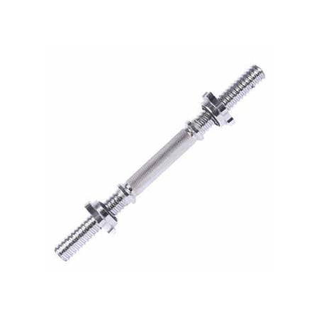 Barra reta 40cm cromada e 2 porcas estrela 28mm diametro