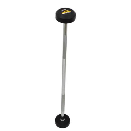 Imagem de Barra Reta Montada 15 Kg As3009 Ahead Sports Preto E Amarelo