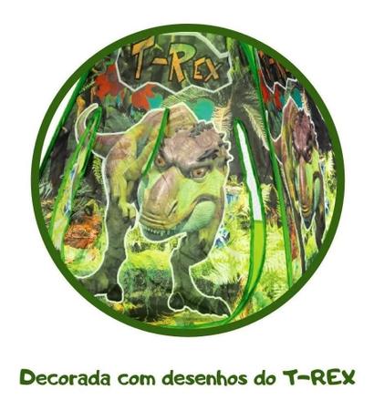 Imagem de Barraca Cabaninha Infantil Dinossauro Com Bolsa - Samba Toys
