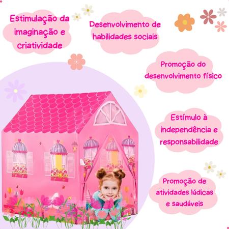 Imagem de Barraca Cabaninha Tenda Casinha Dobrável Infantil Meninas