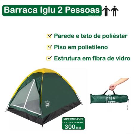 Imagem de Barraca Camping Acampamento Impermeavel Iglu 2 Pessoas