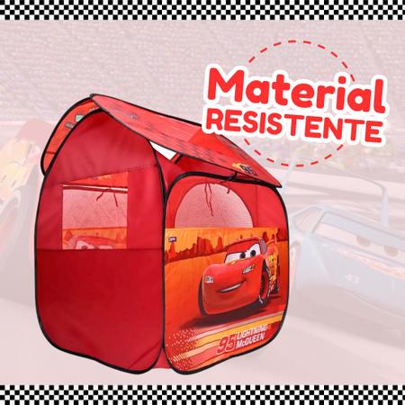 Barraca Infantil Portátil Casa Disney Pixar Carros Relâmpago MCQueen- ZIPPY  TOYS