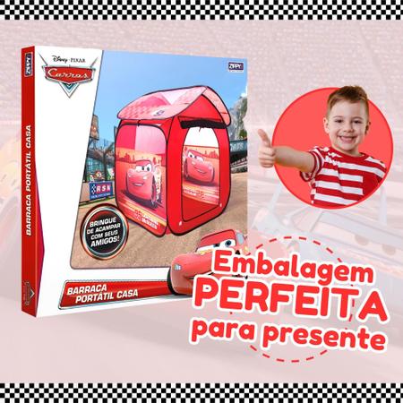 Barraca Infantil Portátil Casa Disney Pixar Carros Relâmpago MCQueen- ZIPPY  TOYS