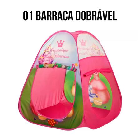Imagem de Barraca Infantil 3 Em 1 Túnel Cabana Barraca Para Crianças - Princesas