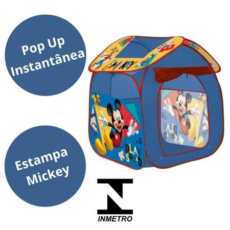 Imagem de Barraca Infantil Cabana Tenda Toca Criança Masculino Mickey
