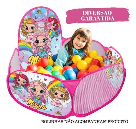 Imagem de Barraca Retrátil Infantil E Piscina De Bolinhas 90cm Menina