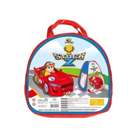 Barraca Retrátil Infantil para Menino Carro Corrida Stock Z Dobrável C/  Bolsa - Big Bag Shop Virtual