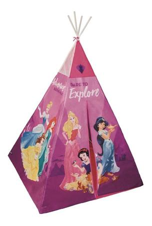 Imagem de Barraca Tenda Menina Infantil Princesas Disney Rosa Festa do Pijama Fácil de Usar 152x95x95 cm