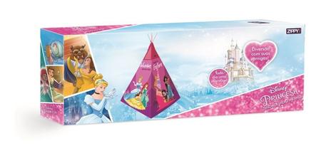 Imagem de Barraca Tenda Menina Infantil Princesas Disney Rosa Festa do Pijama Fácil de Usar 152x95x95 cm