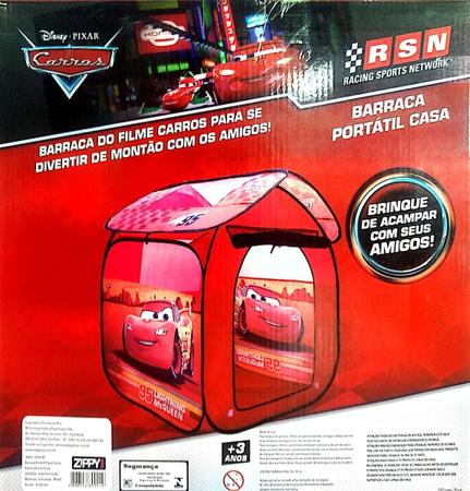 Barraca Infantil Portátil Casa Disney Pixar Carros Relâmpago MCQueen- ZIPPY  TOYS