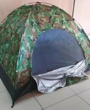 Imagem de Barracas Camping Camuflada Militar 3 Lugares 2,00 x 1,50 Metros Acampamento Bolsa