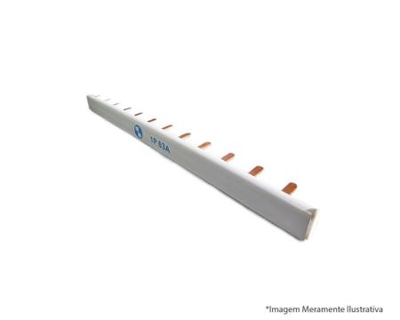 Barramento Pente Bipolar Fase 63A-12P 21Cm - SOPRANO Imagem de Barramento Pente Bipolar Fase 63A-12P 21Cm