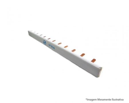 Barramento Pente Bipolar Fase 63A-54P 1M - Soprano Imagem de Barramento Pente Bipolar Fase 63A-54P 1M