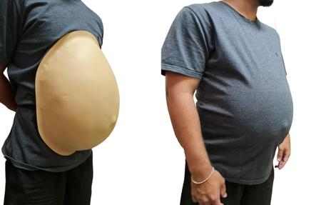 Barriga Falsa Papai Noel Leve E Não Esquenta Bege - Lynx Imagem de Barriga Falsa Papai Noel Leve E Não Esquenta Bege