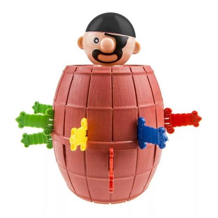Imagem de Barril Pula Pirata Brinquedo Jogo Infantil Criança Adulto