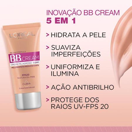 Imagem de Base BB Cream L'Oréal Paris Dermo Expertise Cor Escura FPS 20, 30ml