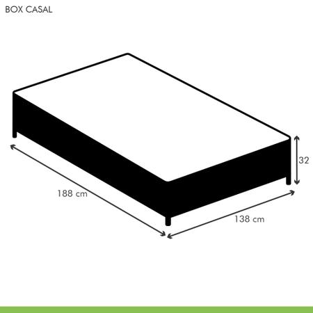 Imagem de Base Box Casal Júlia 42x138x188cm