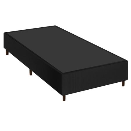 Imagem de Base Cama Box Solteiro Pollare 88x188cm Corano Preto - Desk Design