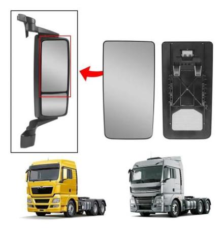 Imagem de Base com Vidro Espelho Retrovisor MAN TGX  / VW Meteor- LD/LE