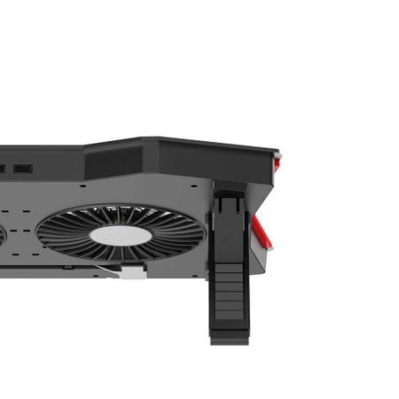 Imagem de Base Cooler Com LCD e Ajuste de Velocidade Suporte Para Notebook 17,3 Gamer Led - C3 Tech